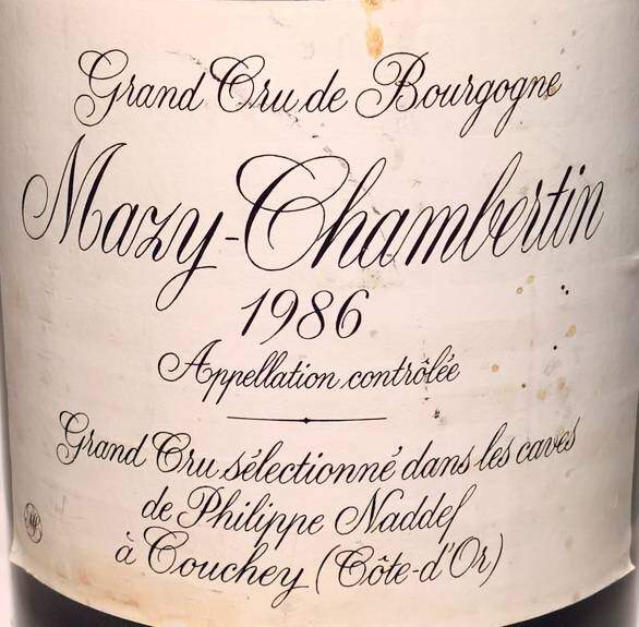 Mazy-Chambertin 1986 - Philippe Naddef