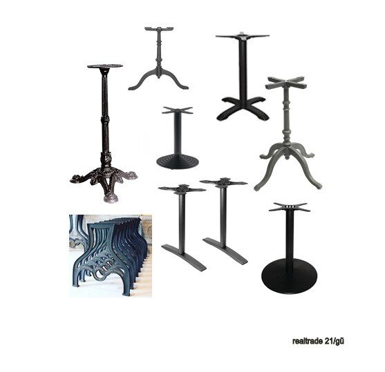 Individuelle Natursteintische mit Gussfüssen