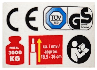 Zertifizierungsetikette