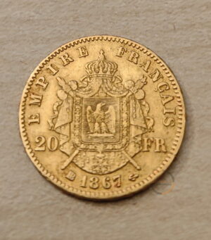 Goldmünze 20 France